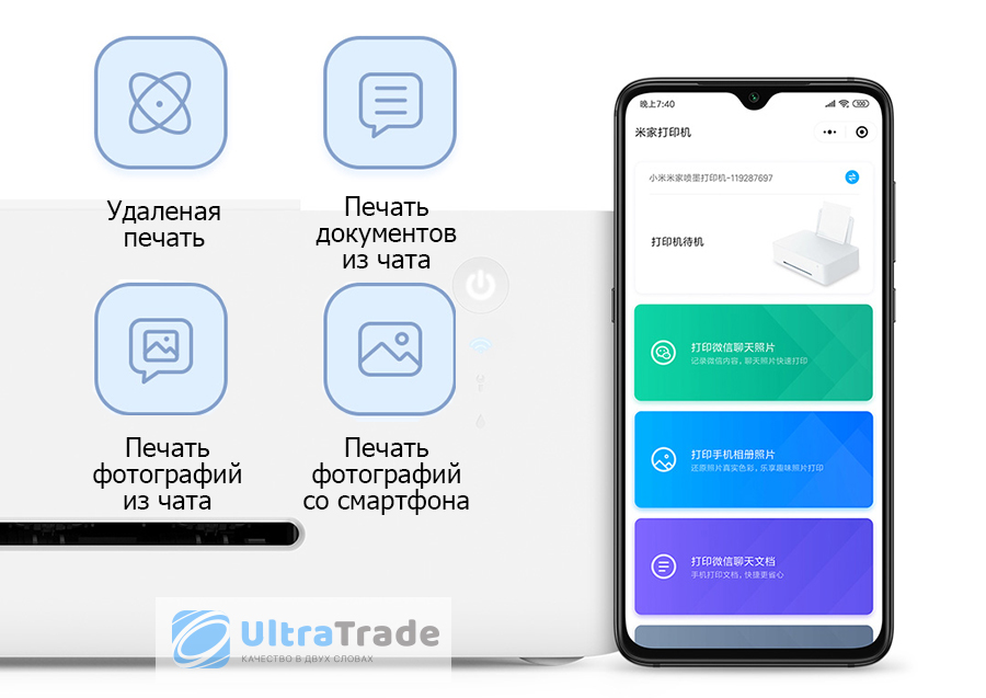 Распечатает все: умный беспроводной принтер цветной печати Xiaomi Mijia Inkjet Printer
