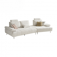 Угловой диван с регулируемой спинкой Xiaomi Linsy Left Chaise Sofa With Adjustable Backrest 3340 mm White (BS803-A)