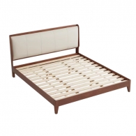 Двуспальная кровать Xiaomi Linsy Bed With Slatted Base Made Of Solid Wood 1.8 m Walnut/White (LH055A7-B)