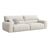 Диван на 2 места Xiaomi Linsy Сorduroy Sofa With High Backrest 2800 mm Almond Milk (BS628-A)
