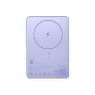 Внешний аккумулятор с поддержкой беспроводной зарядки Xiaomi Magnetic Ultra-Thin Power Bank 5000 mAh 7.5W Purple (WPB0507S)