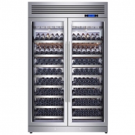Винный шкаф с постоянной температурой и воздушным охлаждением Vinocave Wine Cabinet With Constant Temperature 200 bottles Silver (CWC-800A)