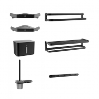 Набор аксессуаров для ванной из алюминиевого сплава Xiaomi Diiib Wenaiyou Aluminum Bathroom Accessories Set Black Edition (DXGJ001-2)