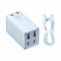 Сетевое зарядное устройство Baseus GaN6 Pro Fast Charger 65W Blue(CCGAN65C6)