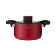 Кастрюля-скороварка из нержавеющей стали Huo Hou Stainless Steel Pressure Cooker Red