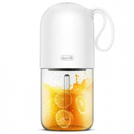 Беспроводная соковыжималка - блендер Xiaomi Deerma Portable Electric Juicer 400ml White (DEM-NU01)