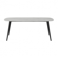Стол обеденный со столешницей из керамогранита Xiaomi Yang Zi Seashell Rock Plate Dining Table 1.6 m Stone White