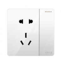 Розетка с выключателем Xiaomi OPPLE Lighting Wall Switch Socket K12 White One Billing + Five Holes