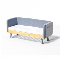 Детская кроватка Xiaomi Igrow Children Soft Packed Splicing Bed Latex Coir Blue (150х60 см)