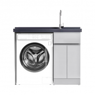 Тумба со встроенной раковиной и отсеком для стиральной машины Xiaomi Diiib Stainless Steel Washing Machine Cabinet Right 1100mm