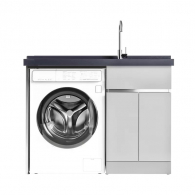 Тумба со встроенной раковиной и отсеком для стиральной машины Xiaomi Diiib Stainless Steel Washing Machine Cabinet Right 1200mm