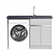 Тумба со встроенной раковиной и отсеком для стиральной машины Xiaomi Diiib Stainless Steel Washing Machine Cabinet Right 1400mm