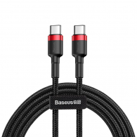 Кабель Baseus Cafule Series Type-C to Type-C PD2.0 60W 1m Black/Red (CATKLF-G91)