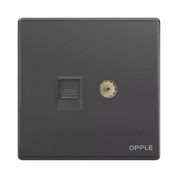 Розетка Xiaomi OPPLE Wall Switch Socket K05 Black Computer + TV socket
