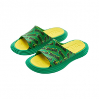 Шлепанцы Xiaomi UTUNE Soft Thick Bottom Slippers Green/Yellow Printed (XT863) размер 37-38
