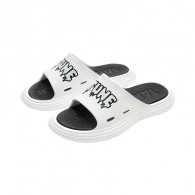 Мужские шлепанцы Xiaomi UTUNE Soft Thick Bottom Slippers White/Black Printed (XT863) размер 40-41