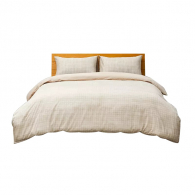 Антибактериальное постельное белье из хлопка Xiaomi 8H Clean Cotton Antibacterial Cloud Soft Set JY Beige 1.5m
