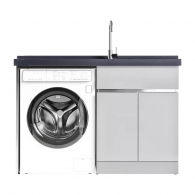 Тумба со встроенной раковиной и отсеком для стиральной машины Xiaomi Diiib Stainless Steel Washing Machine Cabinet Right 1500mm