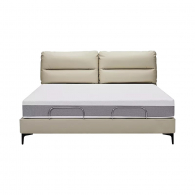 Умная двуспальная кровать Xiaomi 8H Milan Smart Leather Electric Bed S-Pro 1.8 m Beige (умное основание DT4 Pro и ортопедический матрас TR)