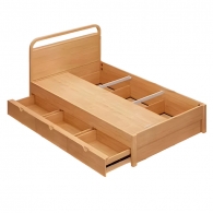 Детская кровать с ящиками для хранения Xiaomi Linsy Children's Storage Bed 1.5 m Log Color (KN4A-A)