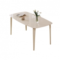 Стеклянный обеденный стол Xiaomi Linsy Glass Dining Table 1.6 m Cream (LH134R2-A)