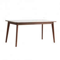 Обеденный стол со столешницей из керамогранита Xiaomi Linsy Dining Table 1.4 m Vintage Brown/White (LH254R4-D)