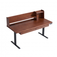 Стол с электрическим подъемным механизмом Xiaomi Linsy Current Solid Wood Electric Standing Desk Upper Shelf 1500x750 mm Walnut (BG100-B)