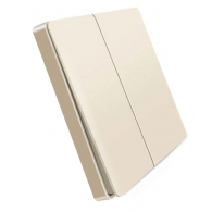 Беспроводной выключатель двухклавишный Xiaomi Aqara Smart Light Control Gold (WXKG02LM)