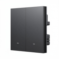 Умный выключатель двухклавишный с нулевой линией Xiaomi Linptech Smart Switch Zero Fire PLC Version Gray (QH1DP-W2)