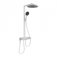 Душевая стойка с термостатом Xiaomi Whale Spout Shower i9 Giant Screen Boost Massage Top Spray Real-time Digital Display Set Coral White