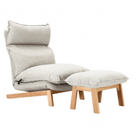 Комплект кресло-реклайнер и подставка для ног Xiaomi 8H Freely Adjustable Lounge Sofa And Footstool Beige (ST1+ST1-1)