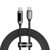 Кабель Baseus Display Fast Charging Data Cable Type-C to Type-C 100W 1m Black (CATSK-B01)
