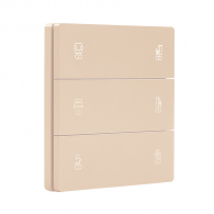 Умный беспроводной выключатель Xiaomi Ptxzn Smart Switch A6 Free Stickers Gold (шестиклавишный)