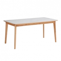 Стол обеденный со столешницей из керамогранита Xiaomi Linsy Solid Oak Dining Table 1.4 m Brown/White (LH009R1-B)