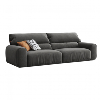 Диван на 2 места Xiaomi Linsy Сorduroy Sofa With High Backrest Made Of Anti-Vandal Fabric 2800 mm Day Mist Grey (BS628-B)