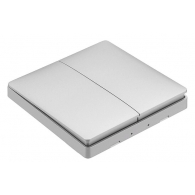 Беспроводной выключатель двухклавишный Xiaomi Aqara Smart Light Control Grey (WXKG02LM)