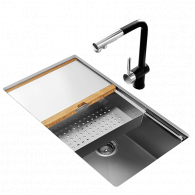 Многофункциональная кухонная мойка со смесителем Mensarjor Kitchen Multifunctional Sink Washing Machine (2618) (со смесителем)
