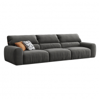 Диван на 3 места Xiaomi Linsy Сorduroy Sofa With High Backrest Made Of Anti-Vandal Fabric 3300 mm Day Mist Grey (BS628-B)