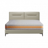 Двуспальная кровать с латексным матрасом Xiaomi 8H Sugar Fashion Soft Leather Soft Bed 1.8m Sky Grey (JMP5+TT)