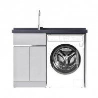 Тумба со встроенной раковиной и отсеком для стиральной машины Xiaomi Diiib Stainless Steel Washing Machine Cabinet Left 1200mm