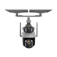 IP-камера на солнечных батареях YouSmart Dual Lens Solar Wireless PTZ Security Zoom Camera 4G White/Black (Q5MAX Plus 2025)