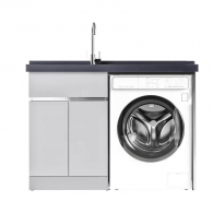 Тумба со встроенной раковиной и отсеком для стиральной машины Xiaomi Diiib Stainless Steel Washing Machine Cabinet Left 1300mm