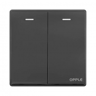 Выключатель Xiaomi OPPLE Wall Switch Socket K05 Black Two Single Control