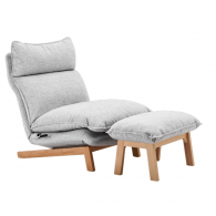 Комплект кресло-реклайнер и подставка для ног Xiaomi 8H Freely Adjustable Lounge Sofa And Footstool Grey (ST1+ST1-1)