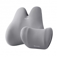 Комплект ортопедических подушек для шеи и поясницы Xiaomi Tellwoo Car Headrest Lumbar Support Set Gray