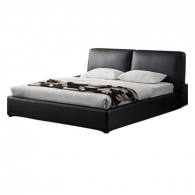 Двуспальная кровать Xiaomi Linsy Leather Big Cow Bed 1.5 m Black (TPC208-A) (без матраса)
