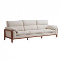 Диван на 3 места Xiaomi Linsy Oak Solid Wood Sofa Walnut/Beige 3173 mm (CO1K-B2)