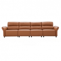 Диван-реклайнер на 4 места Xiaomi 8H Cloud Toast Italian Leather Electric Sofa 3560 mm Orange (B6S)
