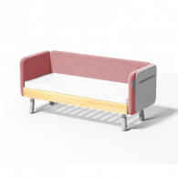 Детская кроватка Xiaomi Igrow Children Soft Packed Splicing Bed Latex Coir Pink (150х60 см)