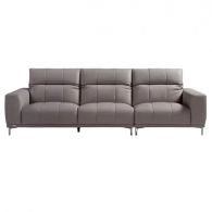 Трехместный модульный диван Xiaomi Linsy Italian Leather Sofa Grey 2900 mm (PS360) (без подставки для ног)